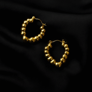 GLEAMING DAISY HOOPS Earrings