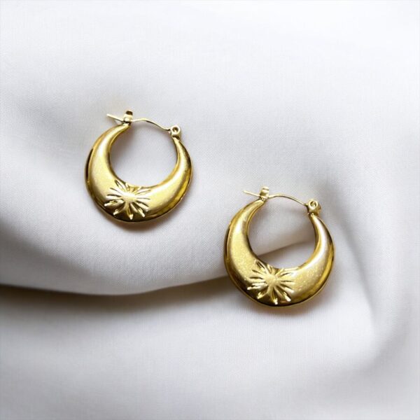 CHIC GOLD HOOPS Earrings - Image 2