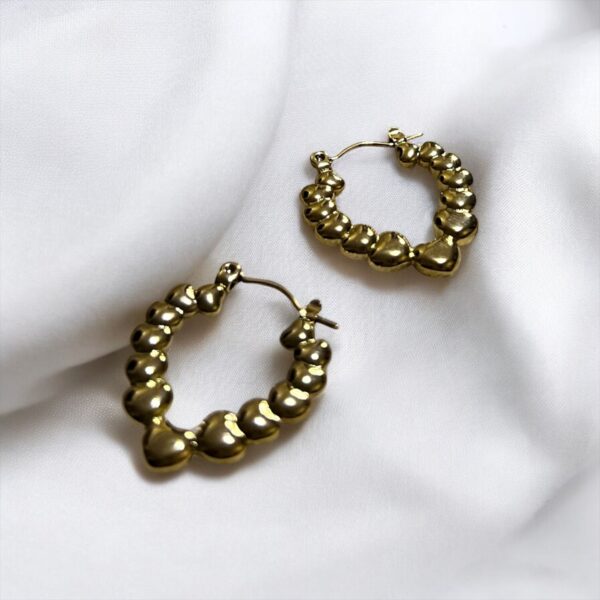 GLEAMING DAISY HOOPS Earrings - Image 2