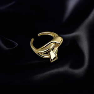 Dual Skull Ring – Gold-Plated Stainless Steel