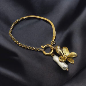 Eternal Blossom Pearl Charm Bracelet