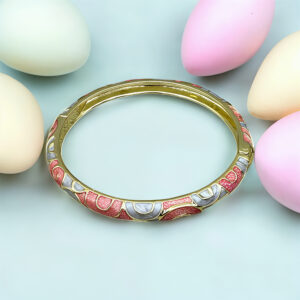 🌸 Blush Bloom Enamel Bangle
