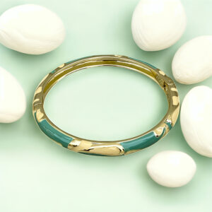 💎 Aqua Grace Enamel Bangle