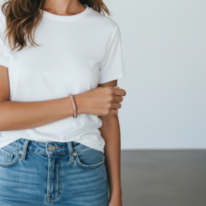 Blush Enamel Bangle for women