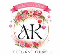 ak elegant gem brand logo ,provide anti tarnish jewellery